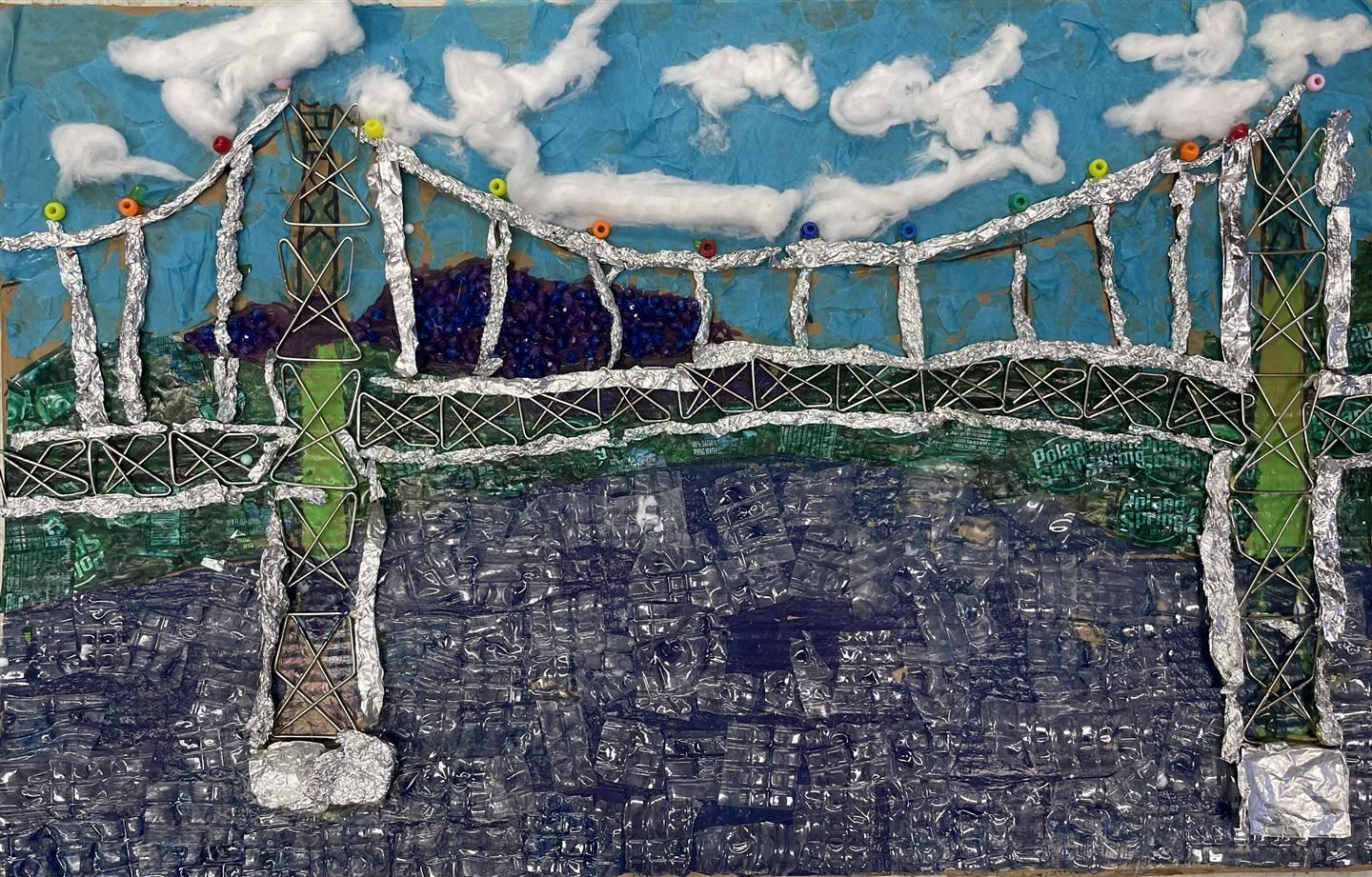  A student art project depicting the Mid-Hudson Bridge