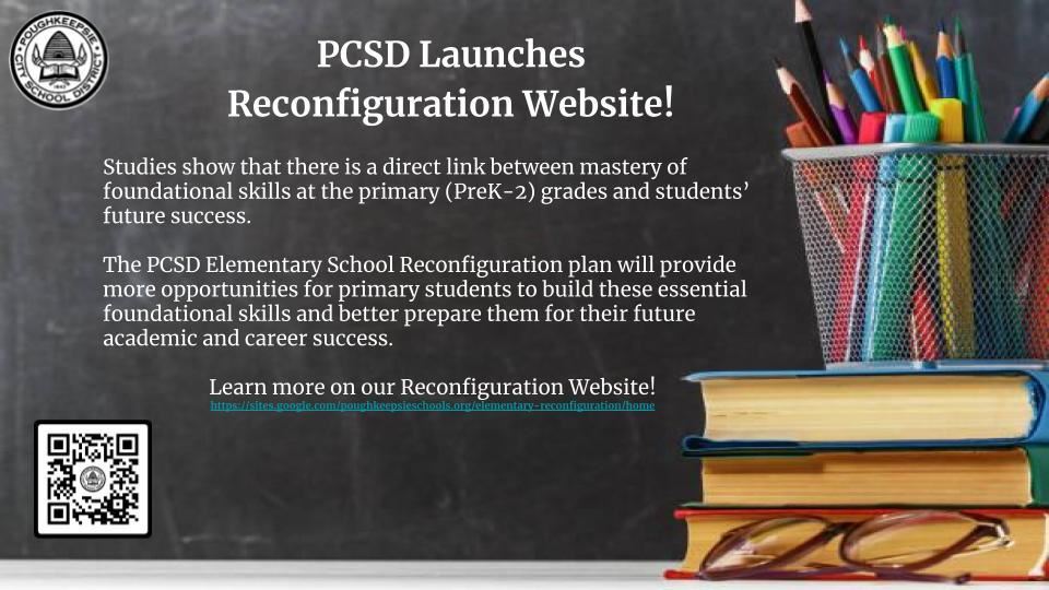 PCSD Launches Reconfiguation Website