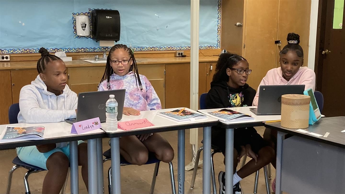  Poughkeepsie students look at laptops