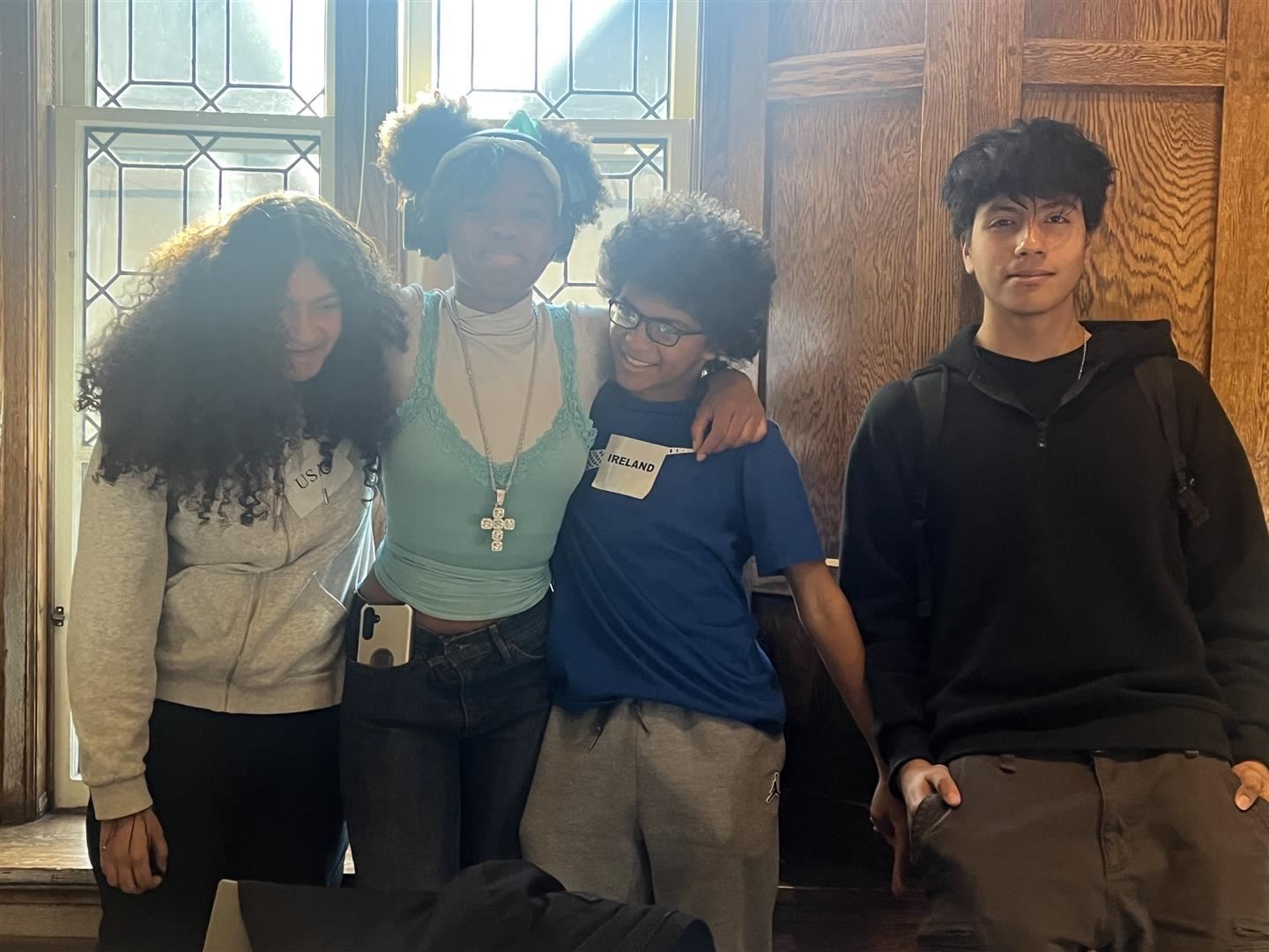  From left, Amyah Thompson, Markyah-Sade Johnson, Christopher Webb and Ariel Diaz.