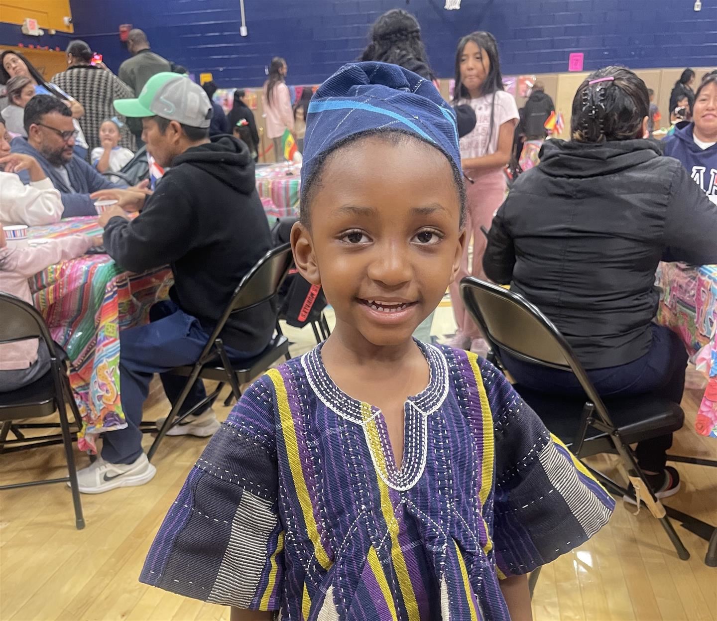  Boy in traditional clothing for his country