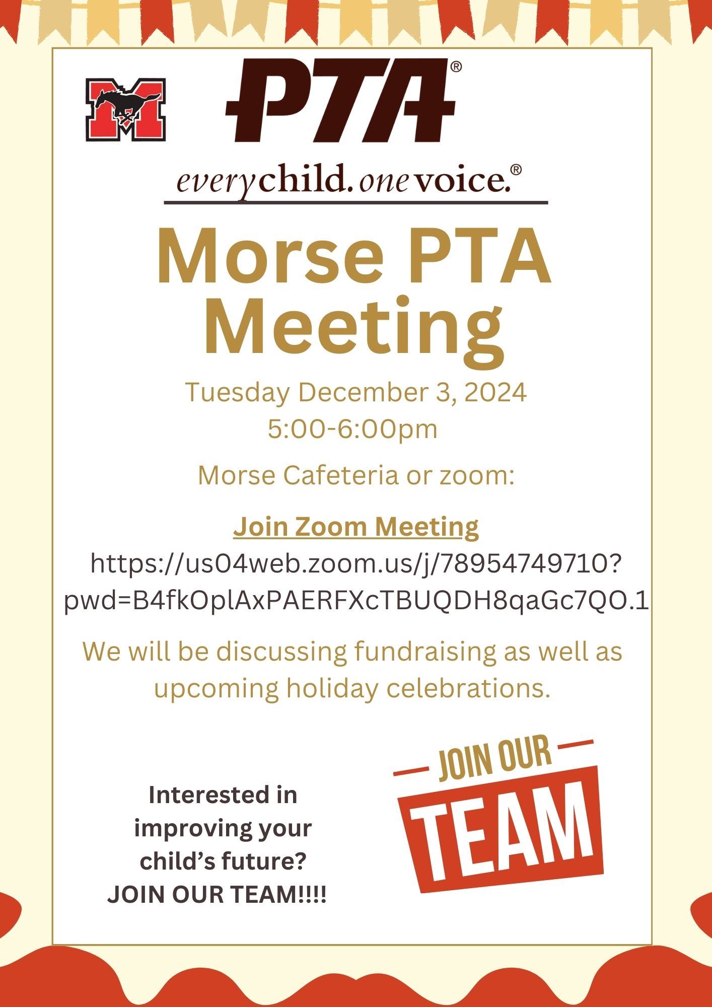  Morse PTA Meeting