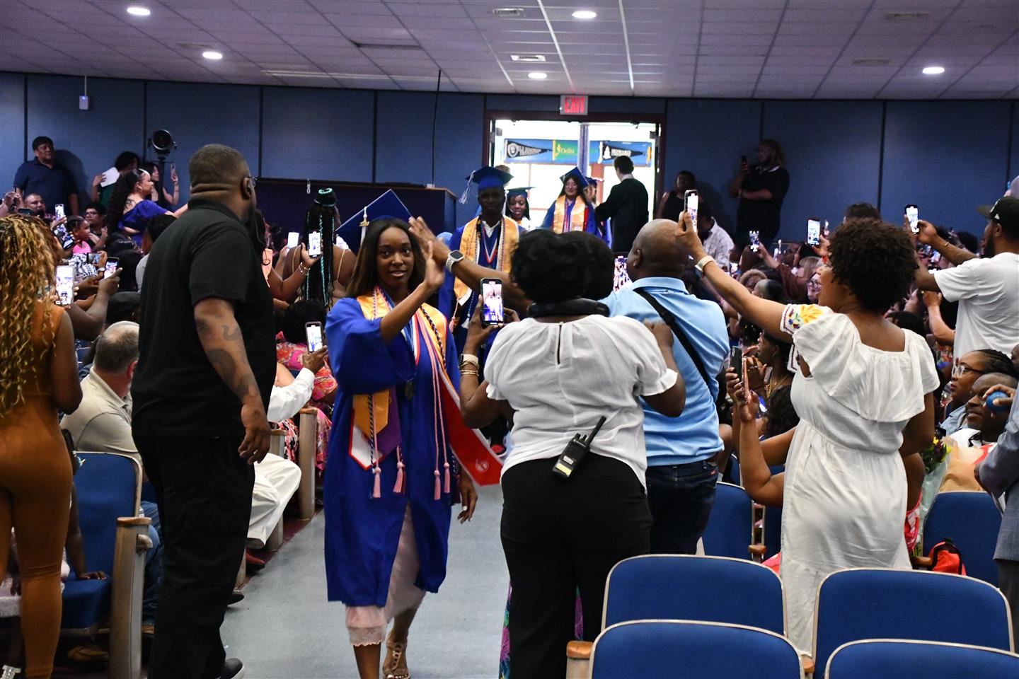 Olivia Groucher at Poughkeepsie High School graduation