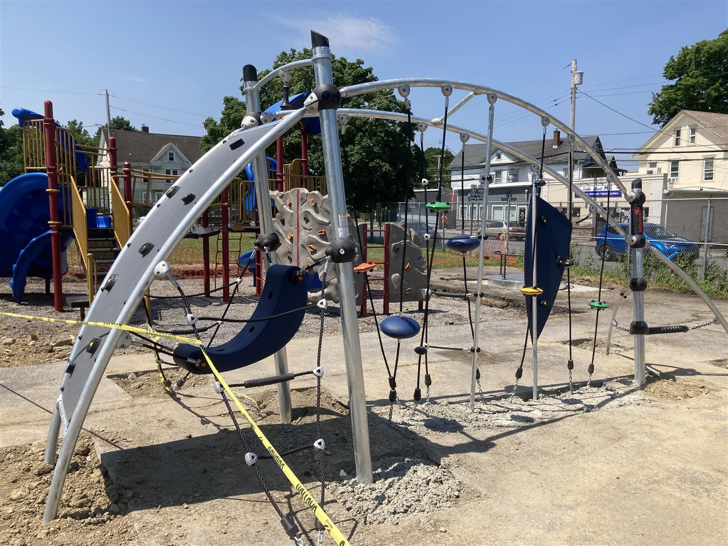 A Warring elementary playground