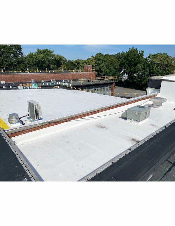 Photo of the new roof at Morse Elementary School completed in summer 2021