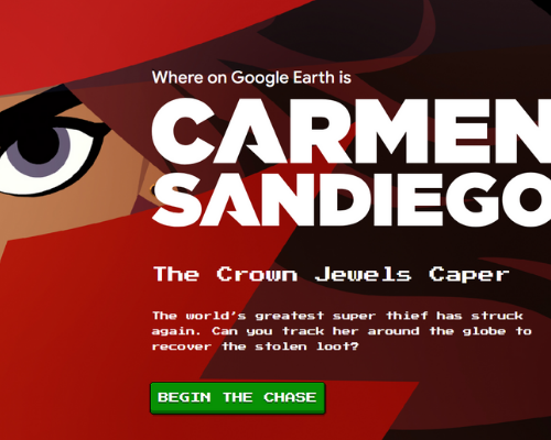 Where on Google Earth is Carmen Sandiego