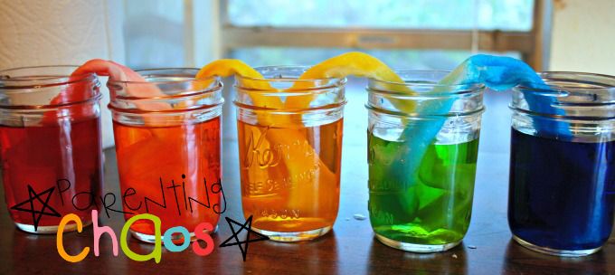 Crawling Colors! Color Mixing Science Experiment for Preschoolers- Make the Rainbow