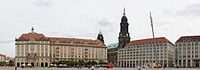 Dresdner Altmarkt mit Kreuzkirche