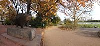 Denkmal "Ani-mal" im Rosengarten Dresden