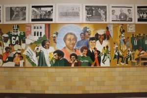 Maggie Walker Mural on school wall