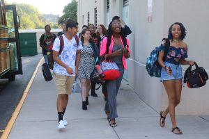 Students arrive for first day of school