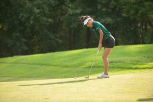 Female golfer