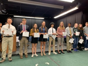 Students with certificates