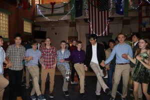 Students dancing
