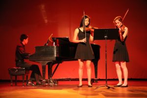 Students playing music