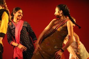 Dancing students