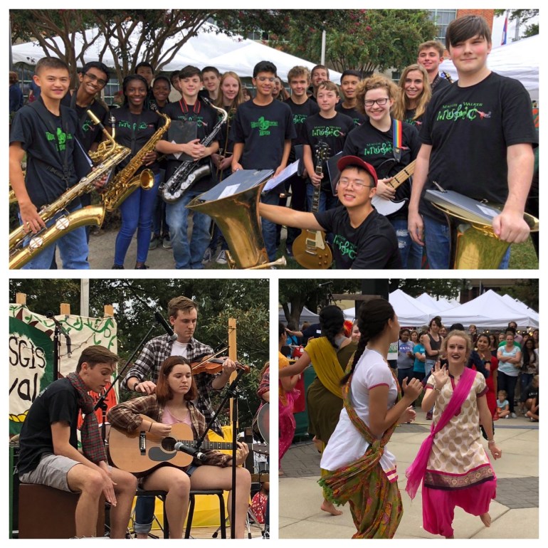 Students at Fall Festival