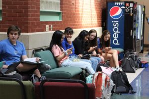 Students resting