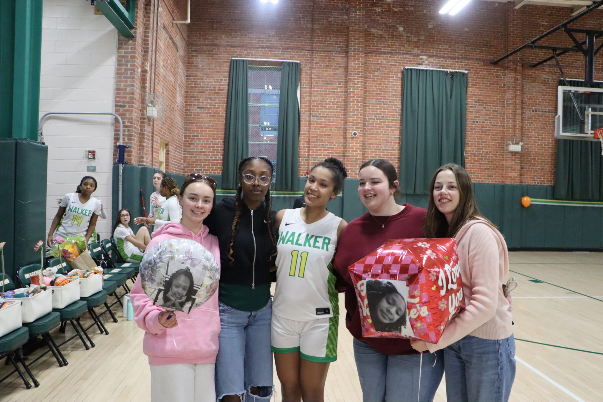 5 people on senior night