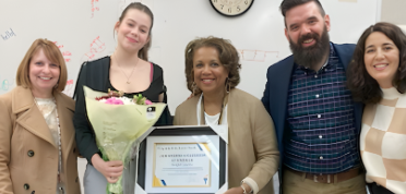 Student Award Winner and Administrators
