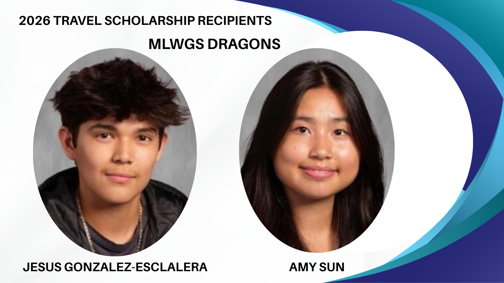 Student Travel Winners