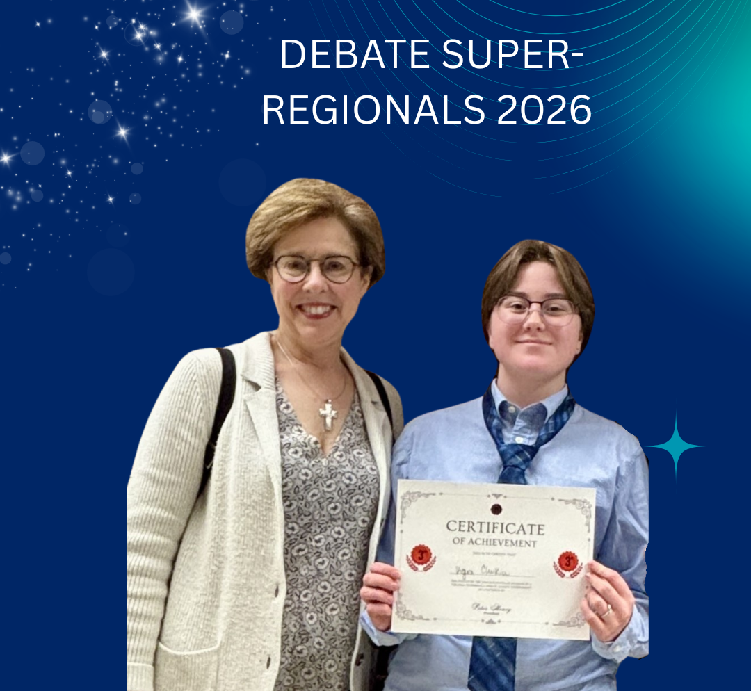 Debate sponsor and student