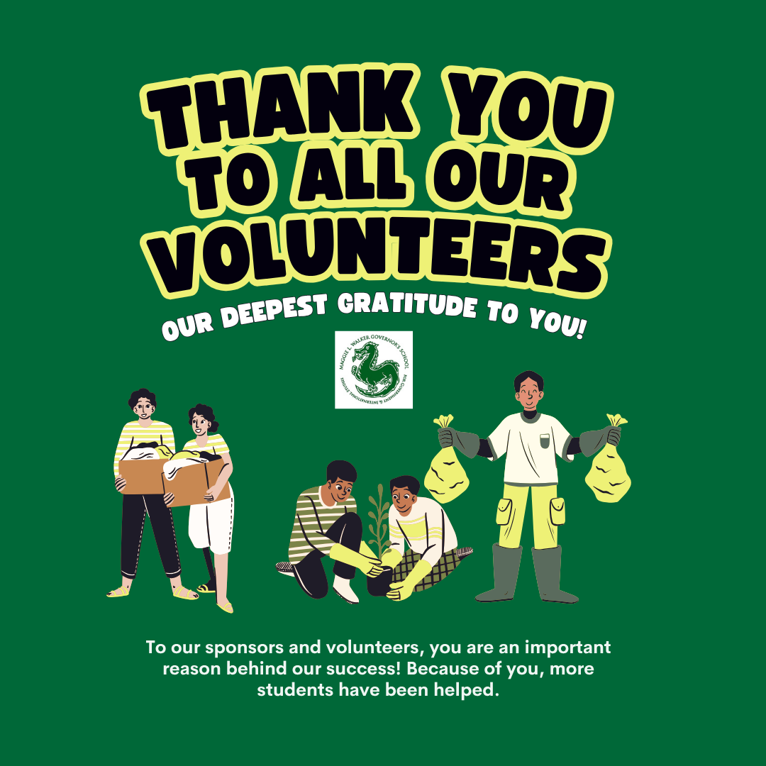 Thank you volunteers