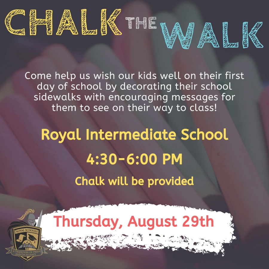 This is the image for the news article titled Chalk the Walk August 29th