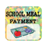 School Meal Payment Button with lunch tray