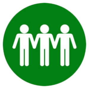 Icon indicating lockdown red circle with a closed padlock