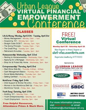 Urban League Virtual Financial Empowerment Conference Urban League Virtual Financial Empowerment Conference
