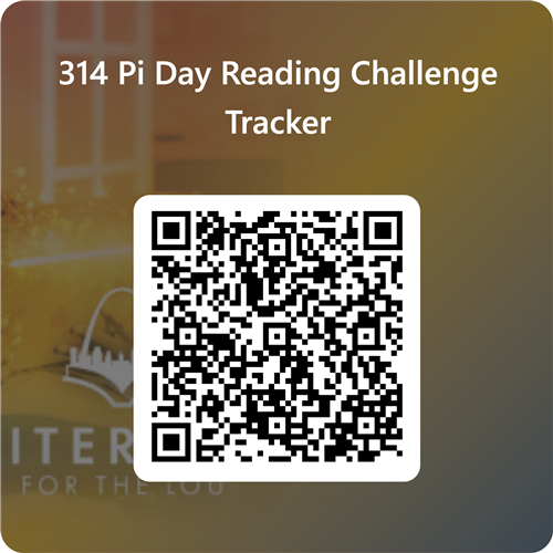 QR code for the 314 Pi Day Reading Challenge Tracker