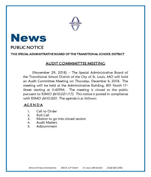 Audit Committee Meeting 