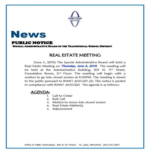 6-6-19 Real Estate Meeting  