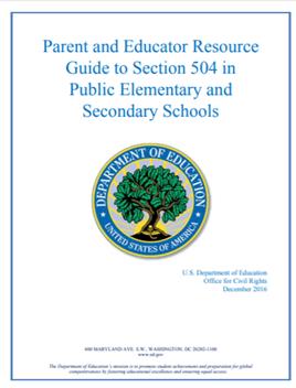 Parent and Educator Guide to 504 Plans 