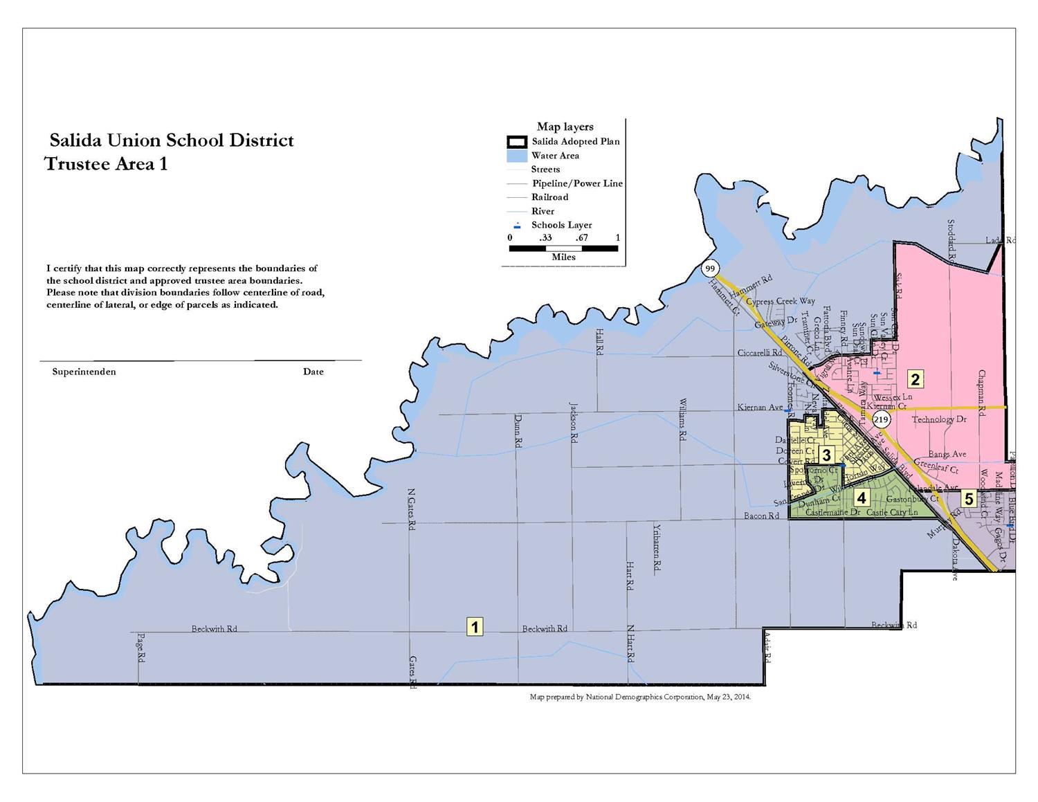  Trustee Area #1 Map 