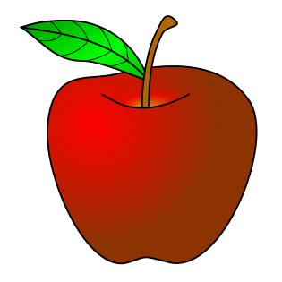 red apple