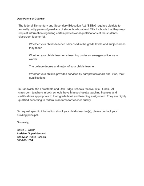 Parents Right to Know