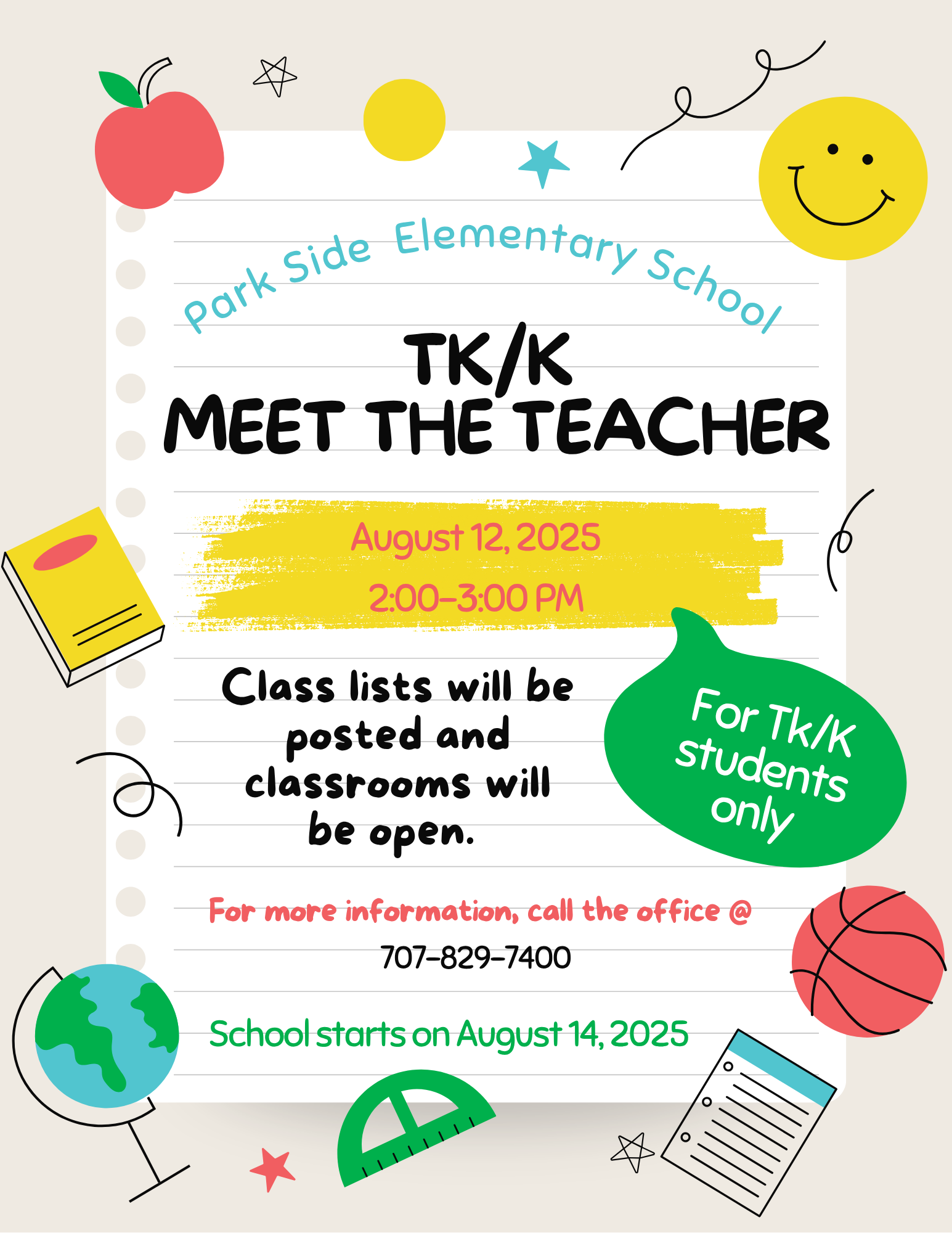 TK/K meet the teacher
