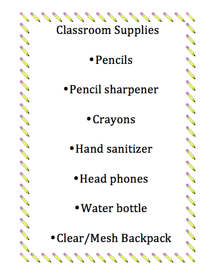 Classroom Supplies