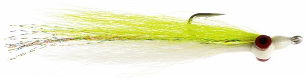 White/Chartreuse Clouser Minnow