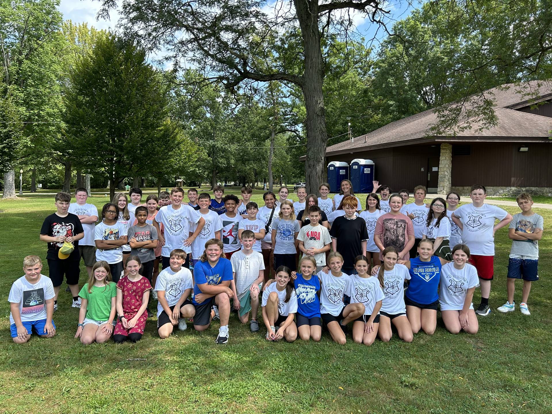 2024 Middle School House Roll-out picnic at Buhl Park