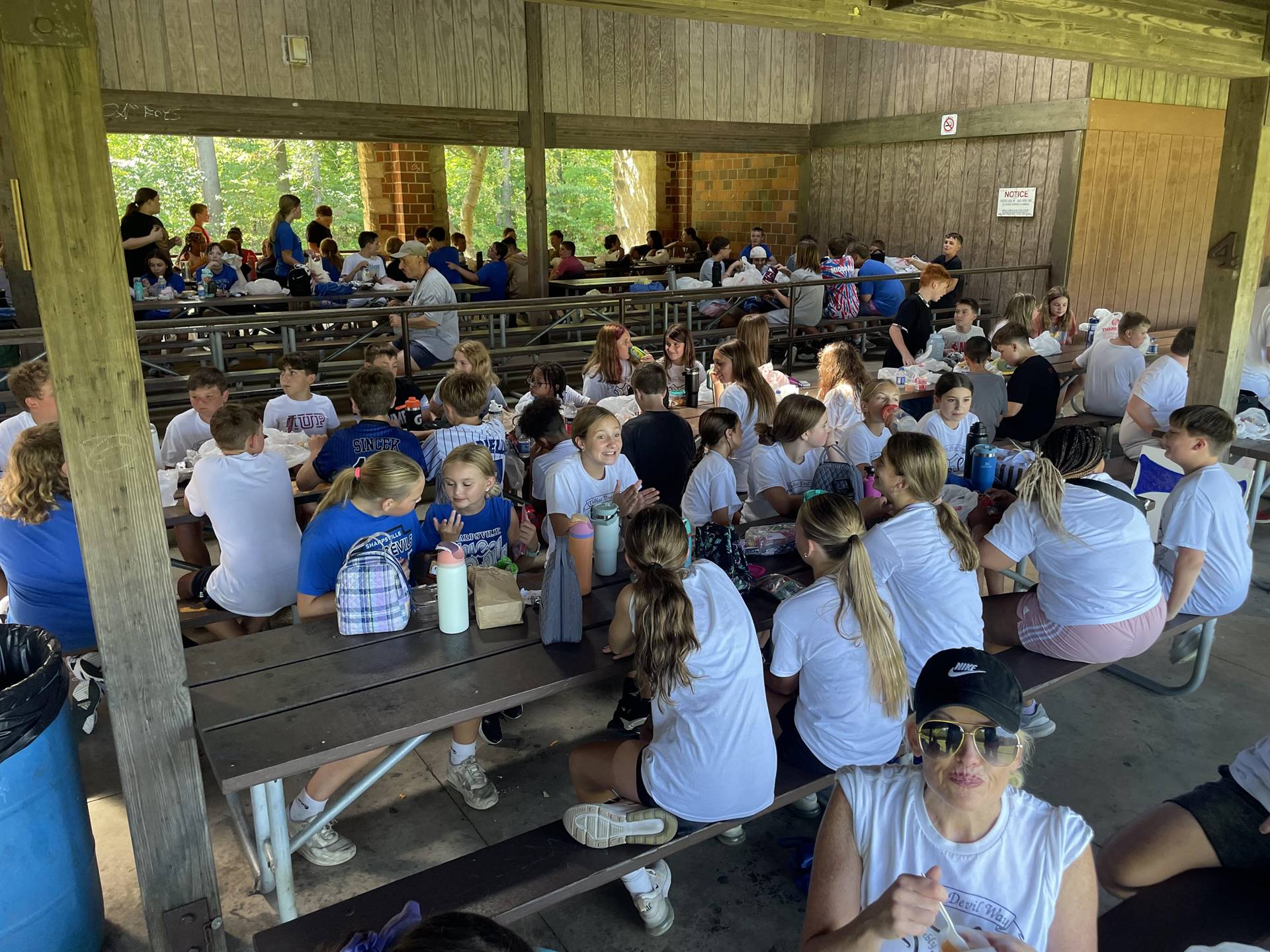 2024 Middle School House Roll-out picnic at Buhl Park