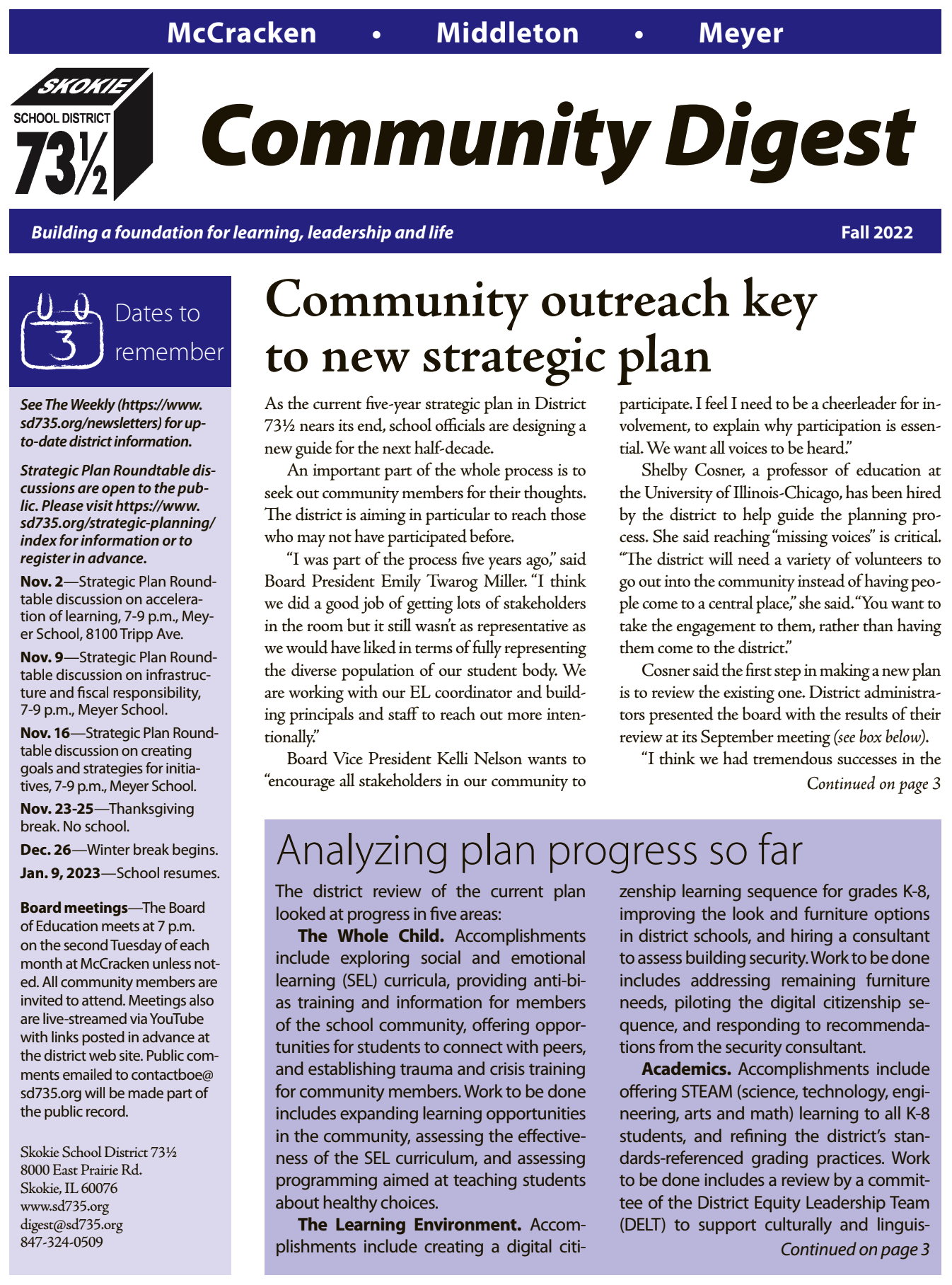 Fall 2022 Community Digest