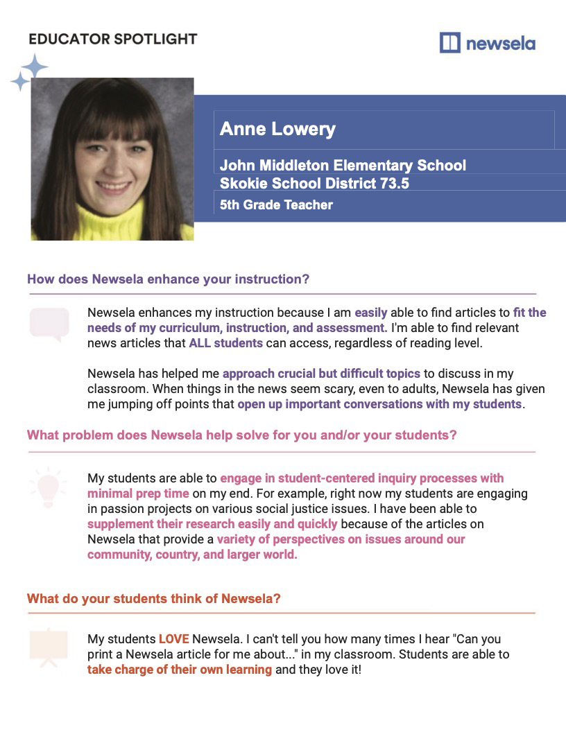 Educator Spotlight: Anne Lowery