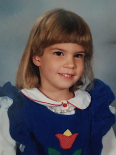 Kindergarten photo of Kristine Paulson 