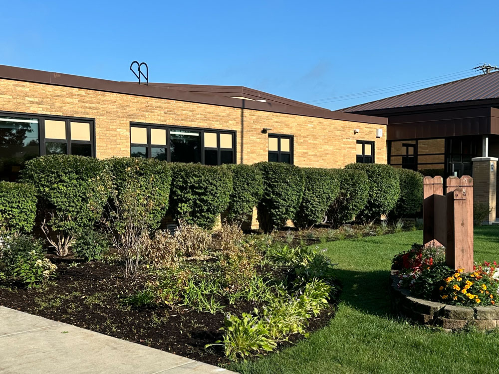 Photo of school landscaping