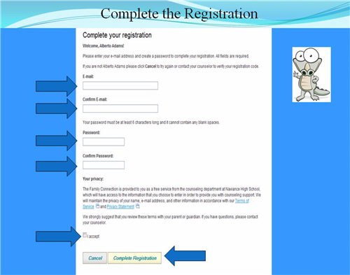 Complete the Registration Form image 