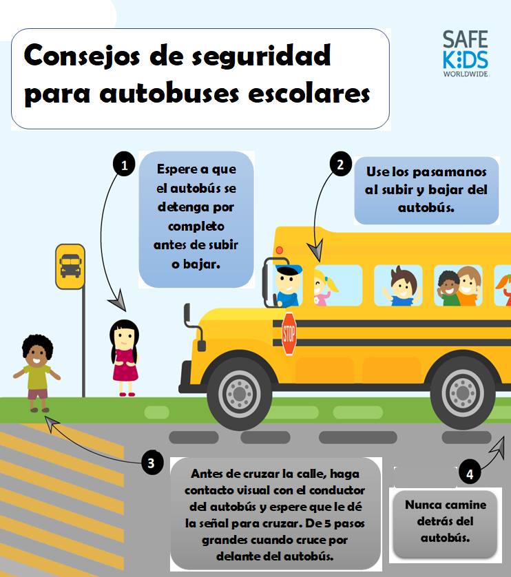 Flyer for bus safety SAP