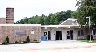 Veeder school building facade